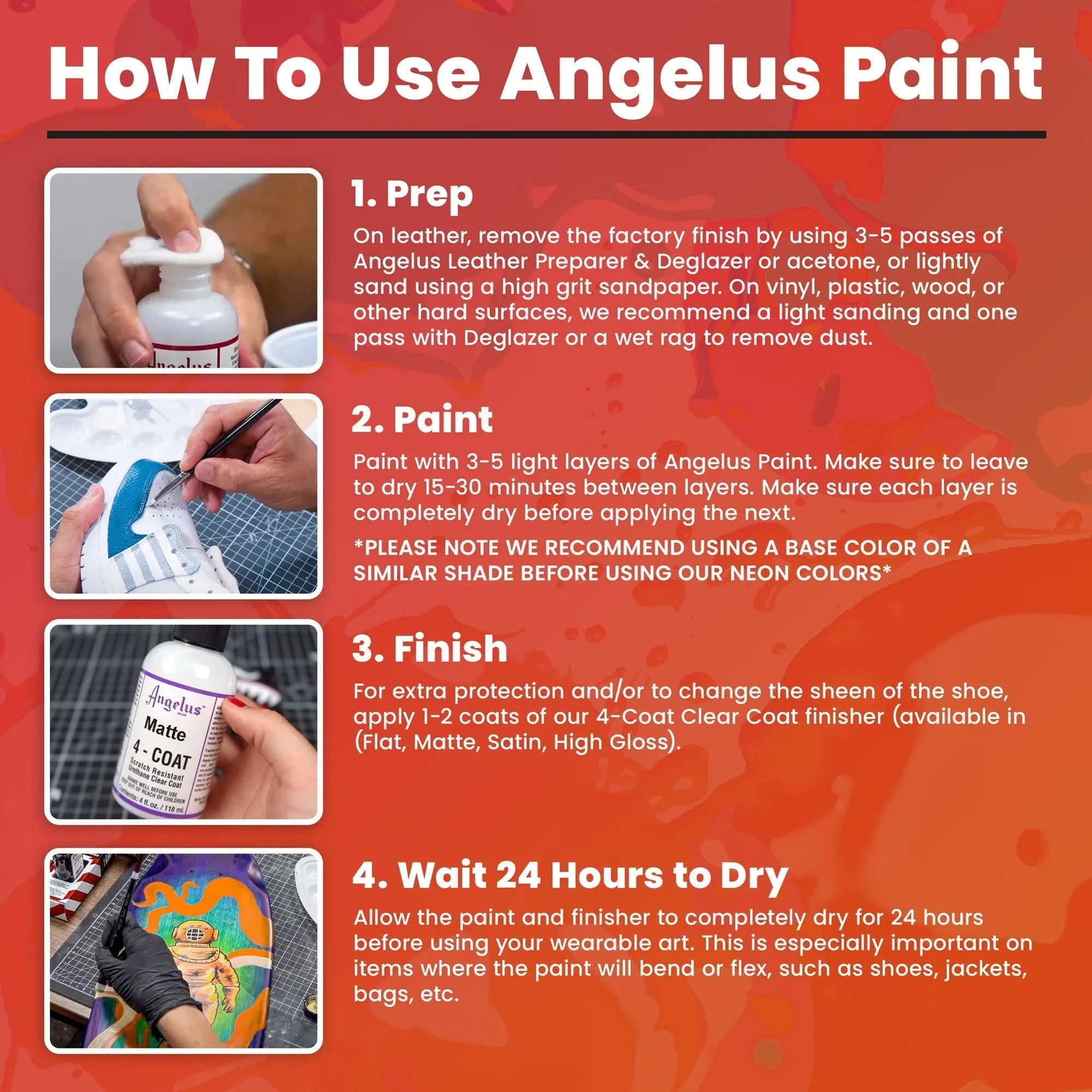 Angelus Fire Red Paint
