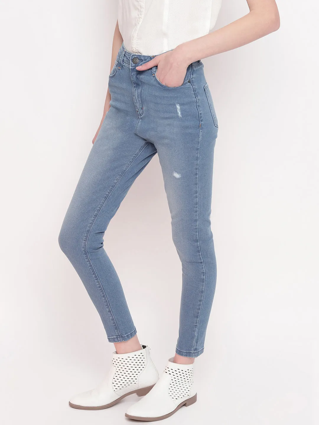 Blue High Slim Fit Jeans