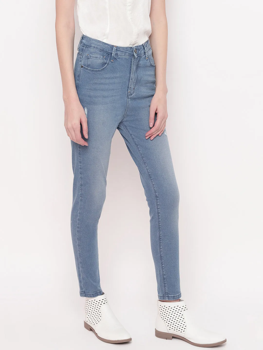 Blue High Slim Fit Jeans