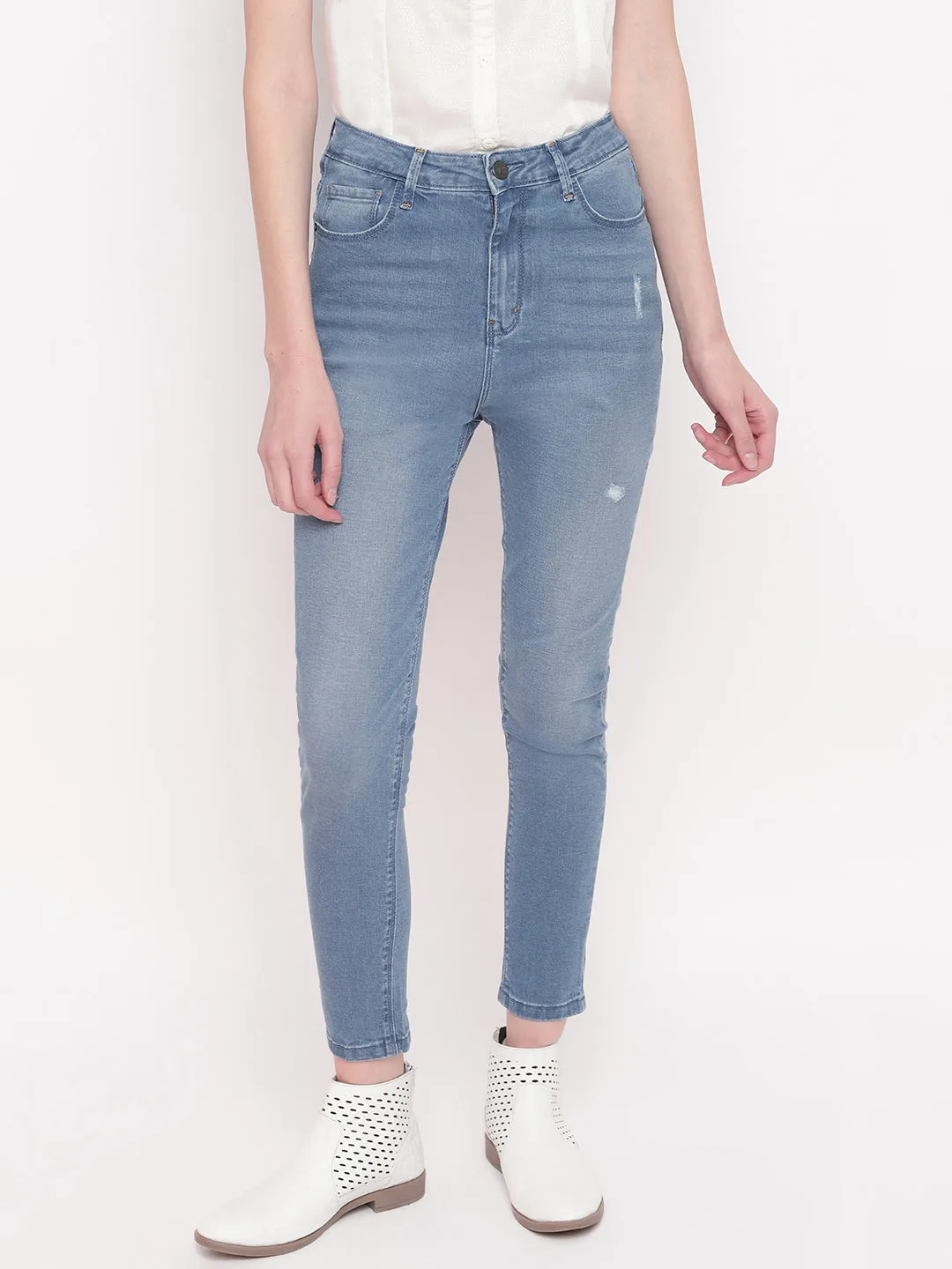 Blue High Slim Fit Jeans