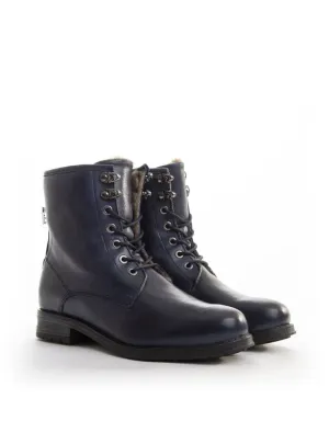 Bulle Women's Olibem Lace Up Boots- Navy
