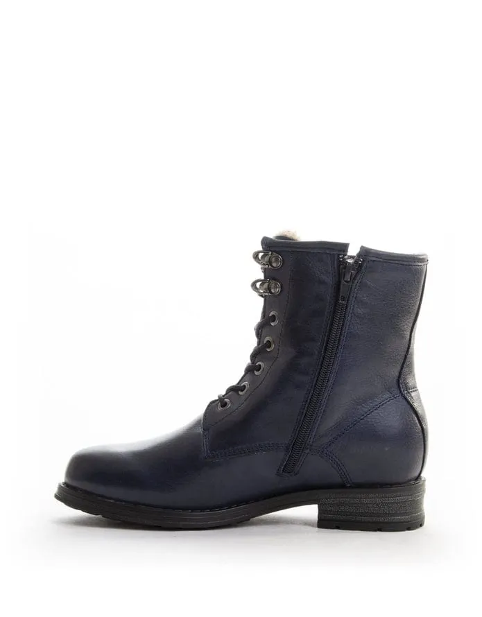 Bulle Women's Olibem Lace Up Boots- Navy