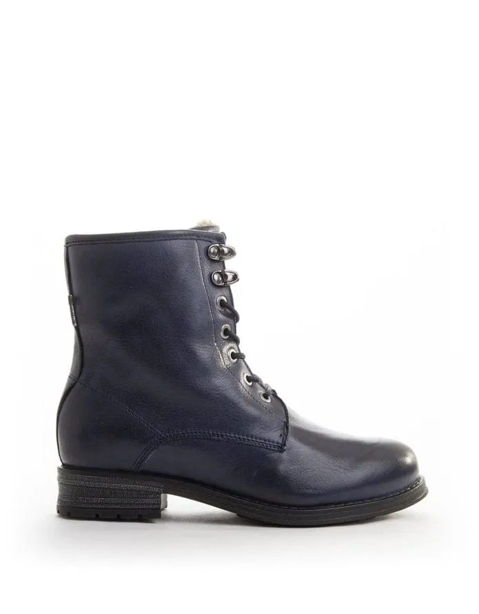 Bulle Women's Olibem Lace Up Boots- Navy