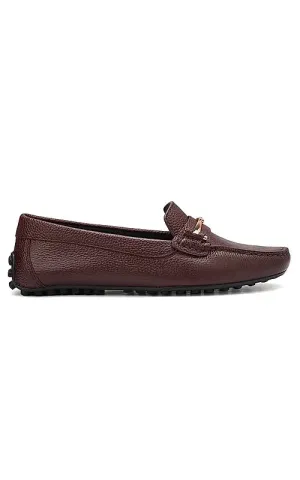 Burgundy Moccasins With Buckle