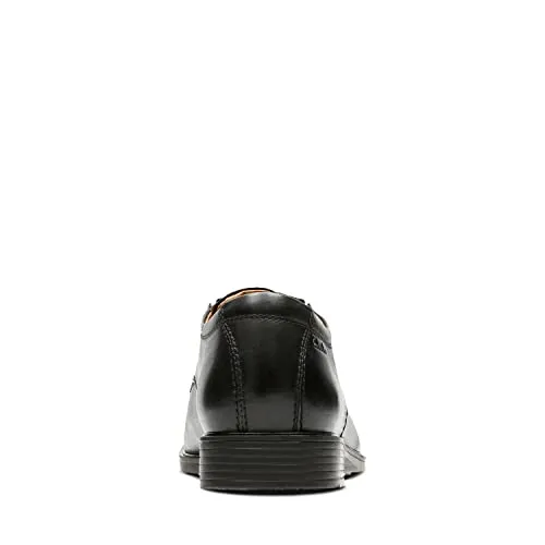 Clarks Men's Tilden Cap Oxford Shoe,Black Leather,8.5 M US