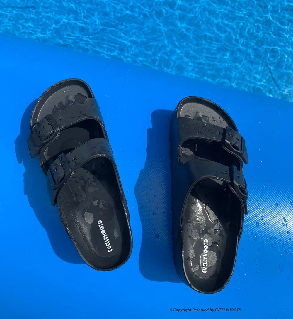 Colin Platform | EVA Double Buckle Lightweight Beach Slides