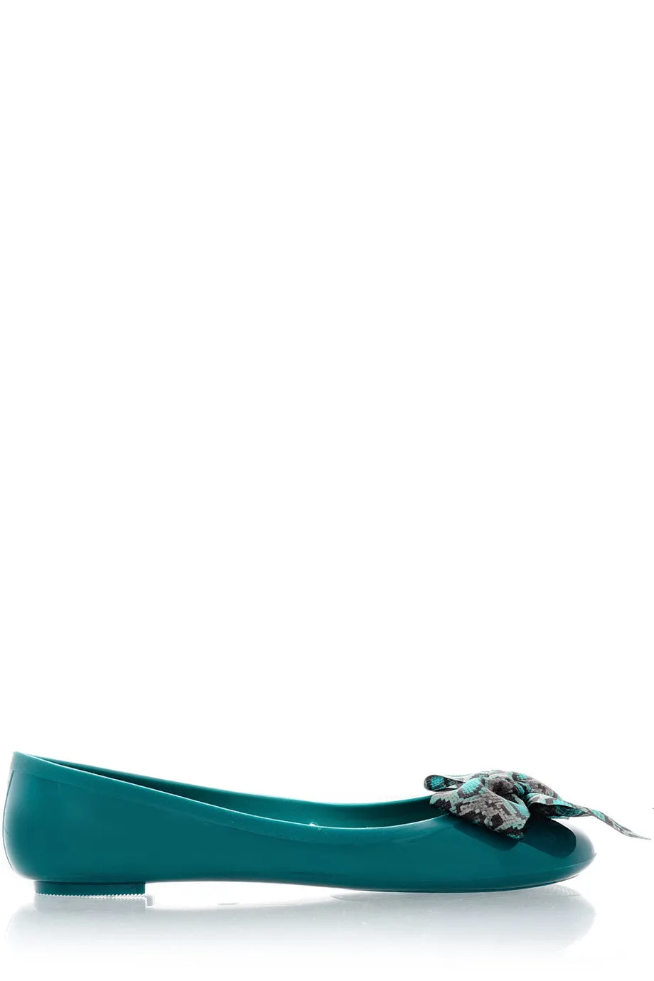 COLORS OF CALIFORNIA CHIC IN THE CITY Petrol Snakeskin Ballerinas
