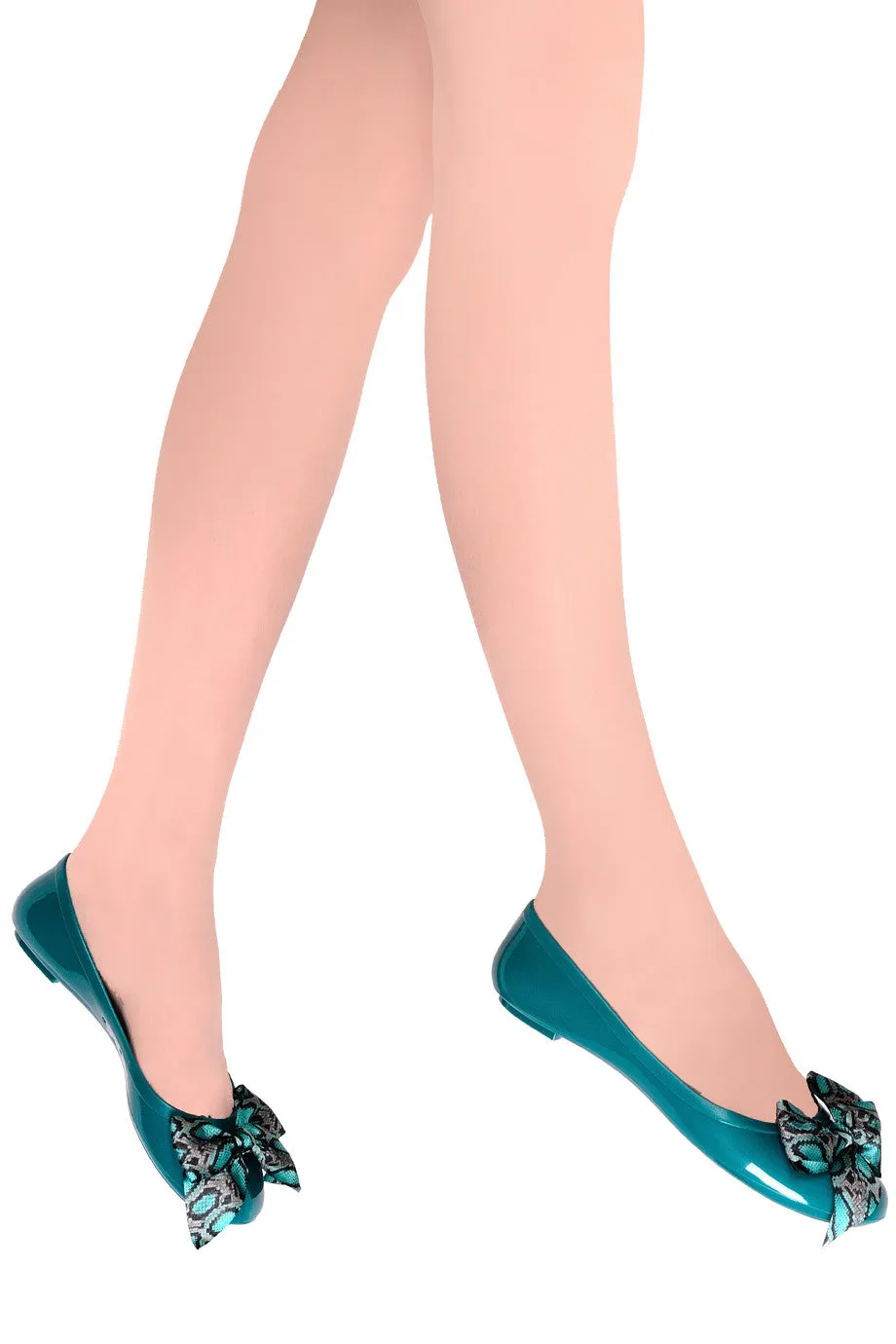 COLORS OF CALIFORNIA CHIC IN THE CITY Petrol Snakeskin Ballerinas