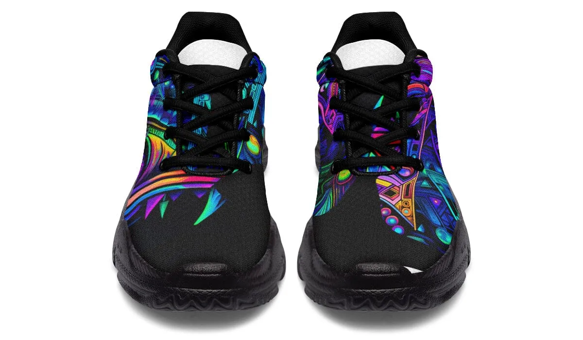 Cyber Cyan Chunky Shoes