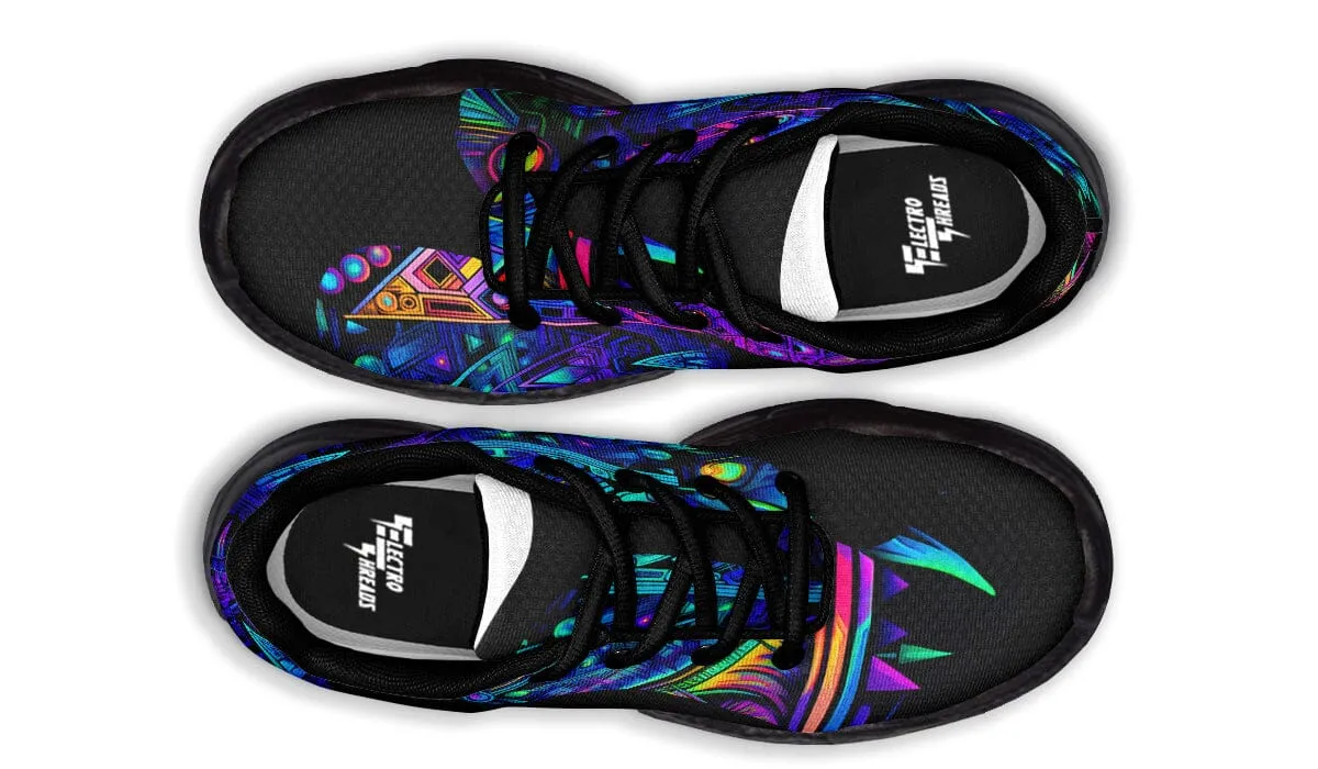 Cyber Cyan Chunky Shoes