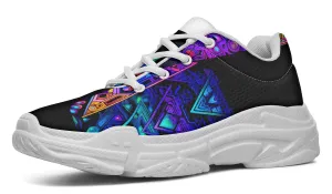 Cyber Cyan Chunky Shoes