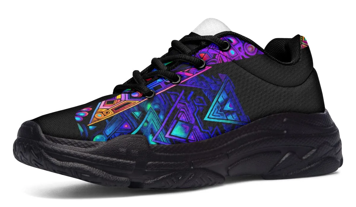Cyber Cyan Chunky Shoes