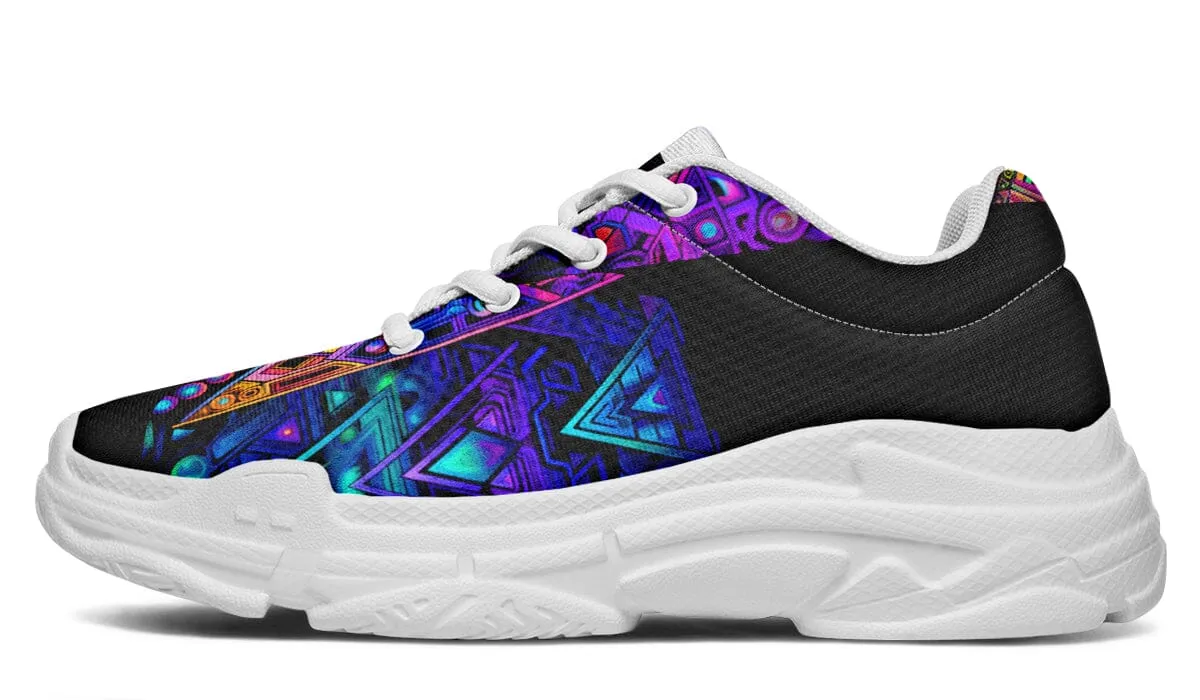 Cyber Cyan Chunky Shoes