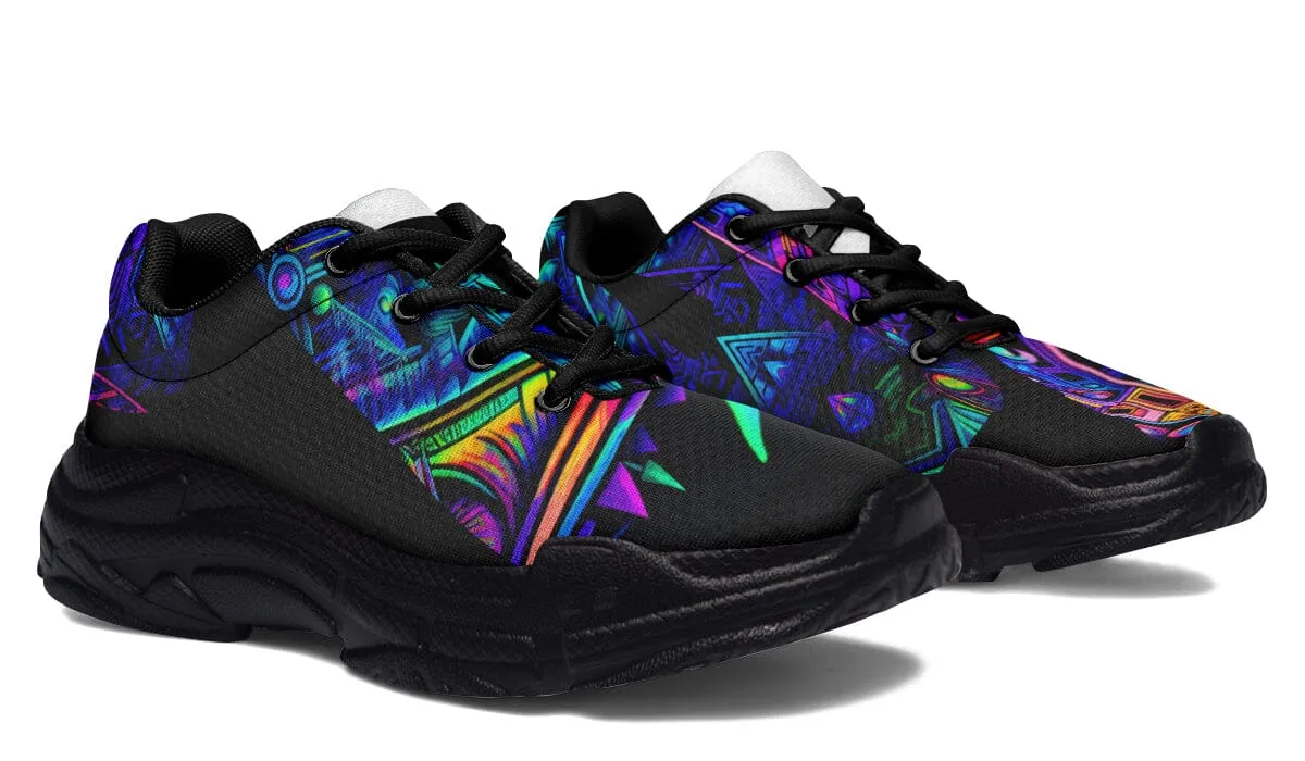 Cyber Cyan Chunky Shoes