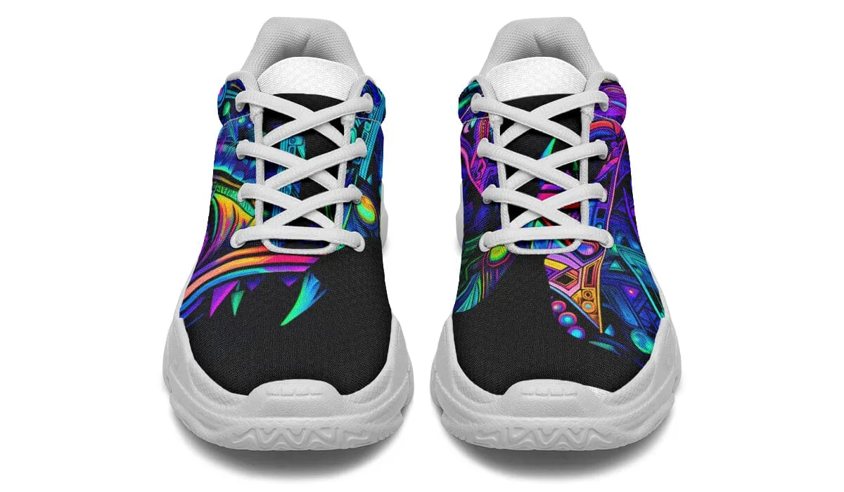 Cyber Cyan Chunky Shoes