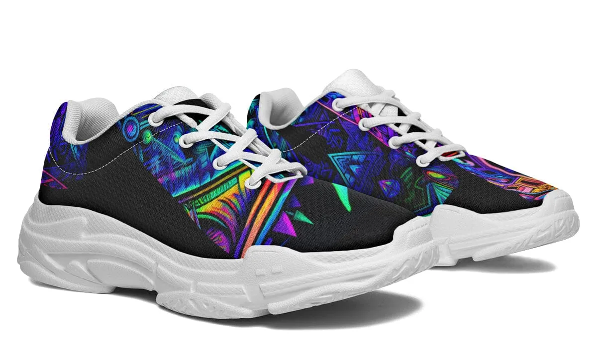 Cyber Cyan Chunky Shoes