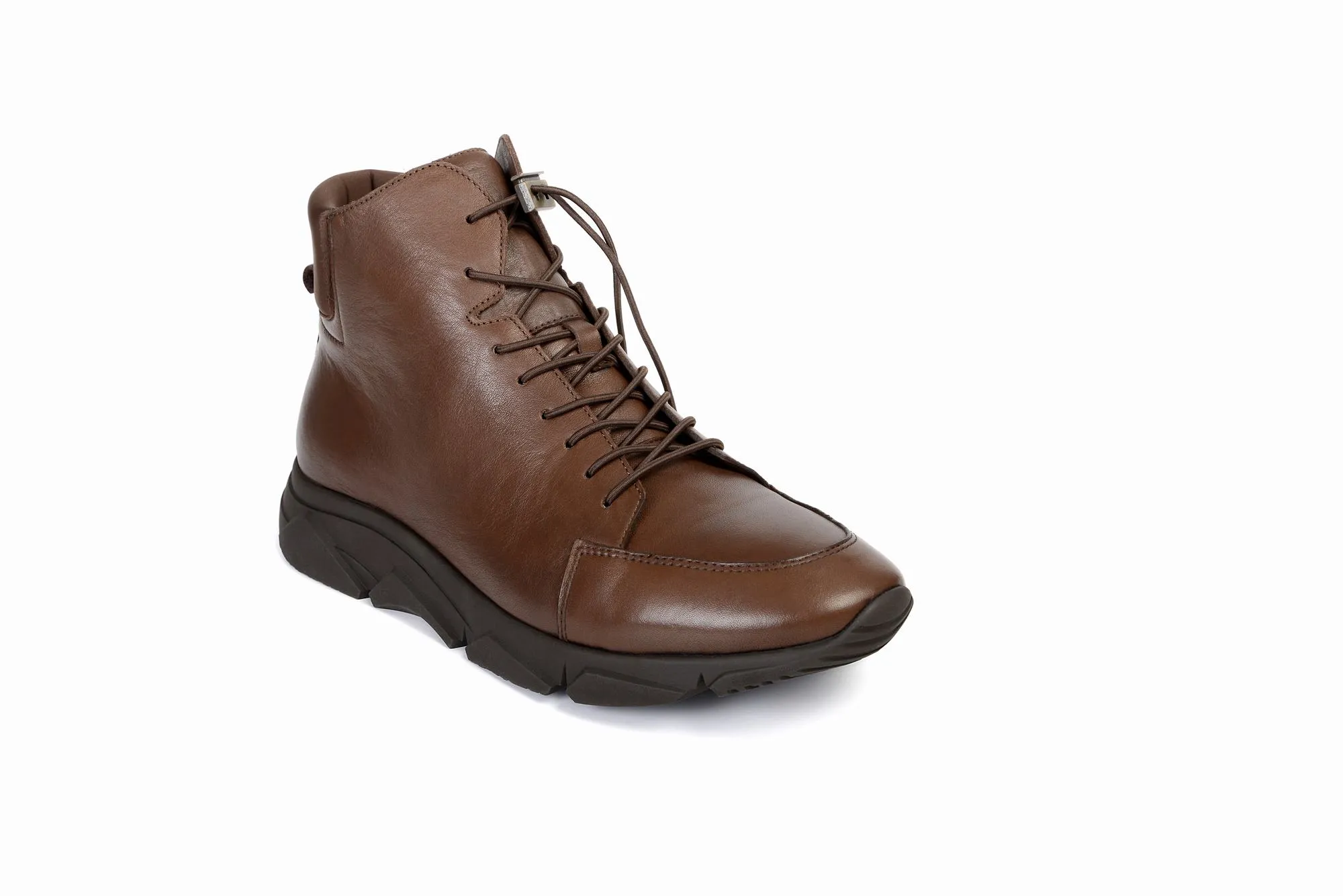 FOOT FEDERATION LACE-UP WALKING MENS BOOT BROWN
