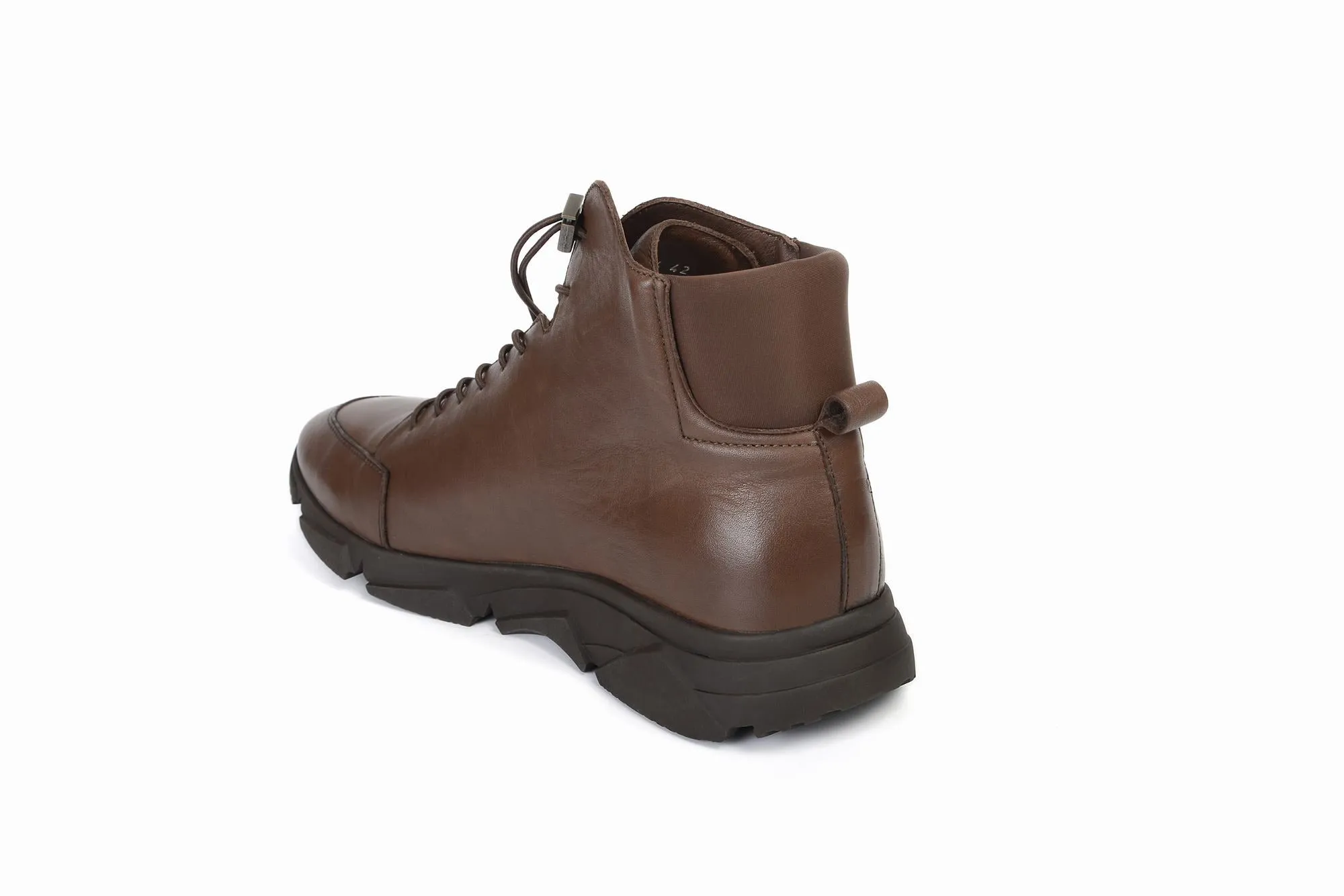 FOOT FEDERATION LACE-UP WALKING MENS BOOT BROWN