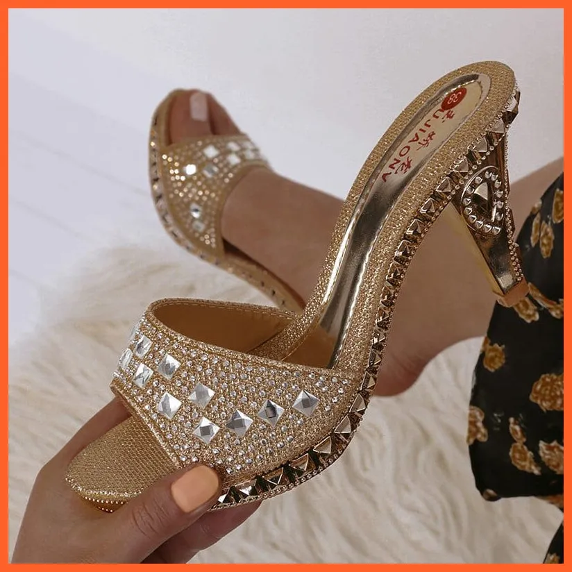 High Heels Sandal For Women | Pretty Glittery Heels