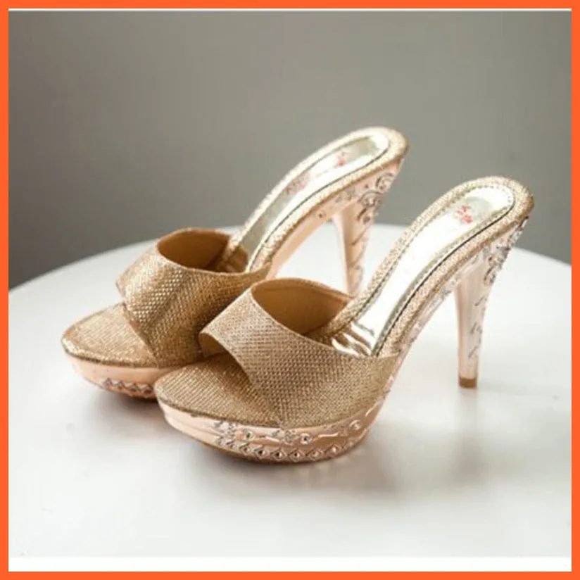 High Heels Sandal For Women | Pretty Glittery Heels