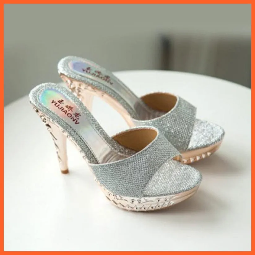 High Heels Sandal For Women | Pretty Glittery Heels