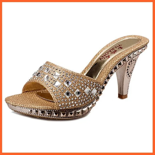 High Heels Sandal For Women | Pretty Glittery Heels