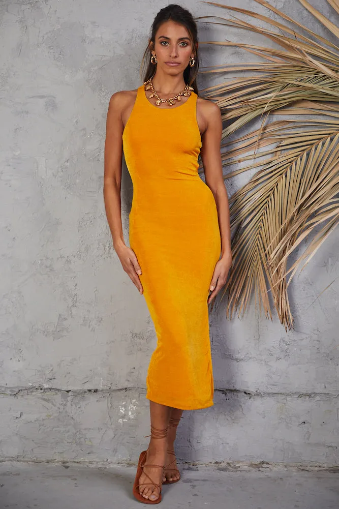 Highway To Heaven Maxi Dress Mustard