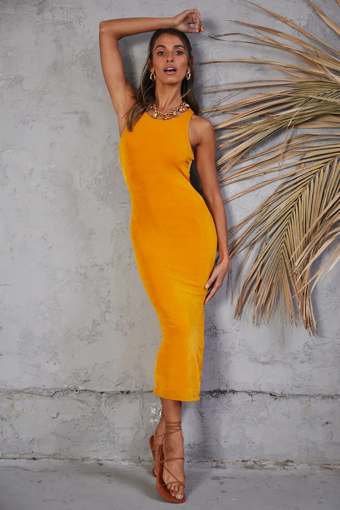 Highway To Heaven Maxi Dress Mustard