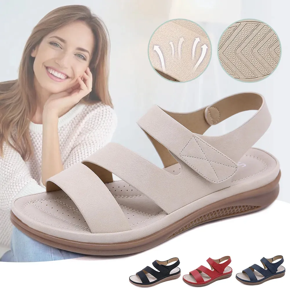 Lightweight Velcro Fastening Women's Oversized Sandals