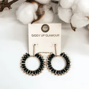 Never Miss Out Dangle Earrings in Black