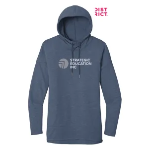 NEW SEI District  Womens Featherweight French Terry  Hoodie - Washed Indigo