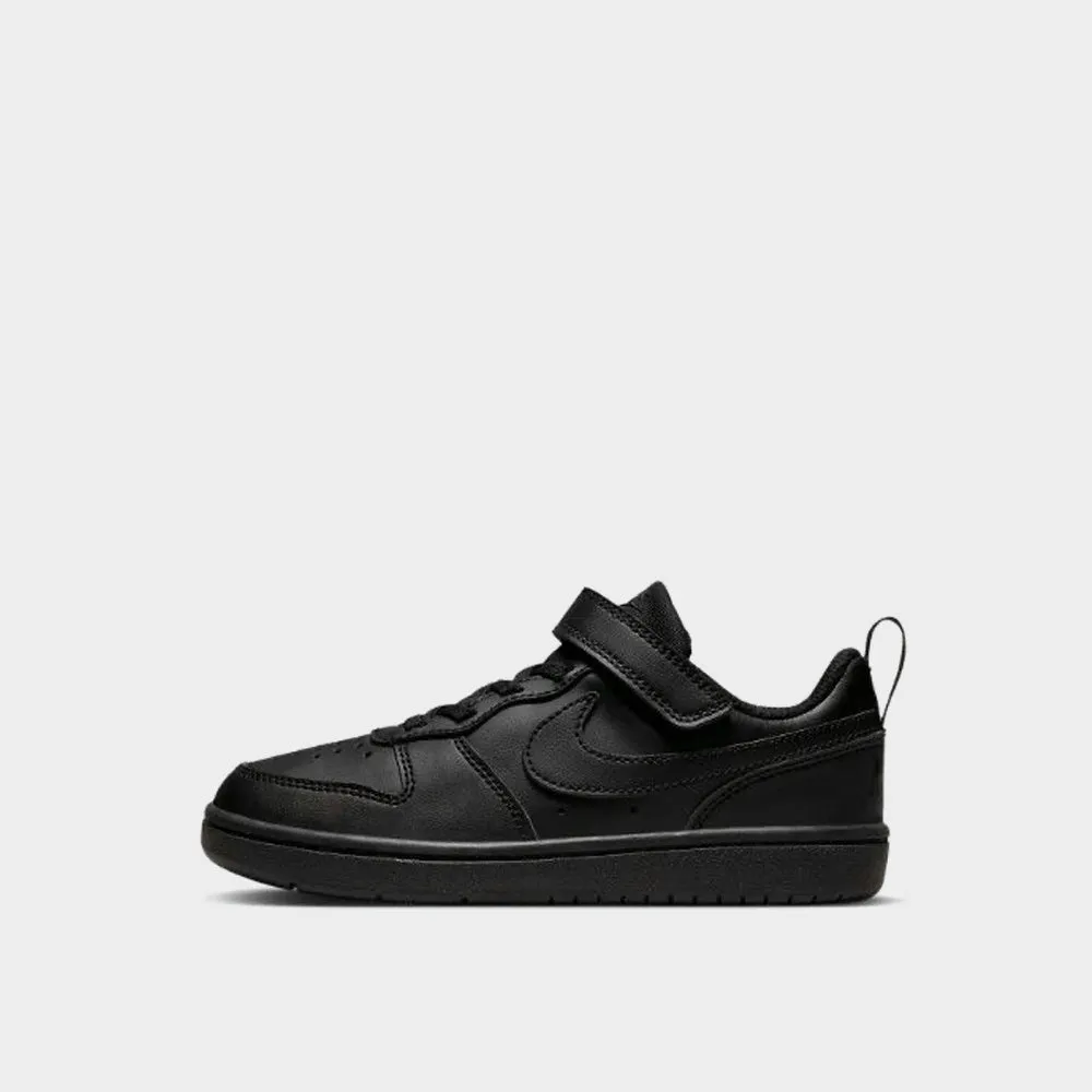 Nike Kids Court Borough Low Recraft Sneaker Black/black _ 183666 _ Black