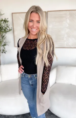Rosalie Open Front Sweater Vest
