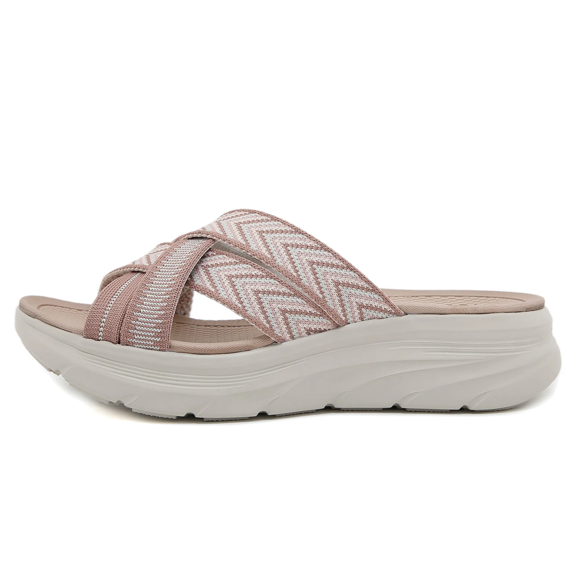 SIKETU | Cross Straps Slide Platform Wedge Sandals