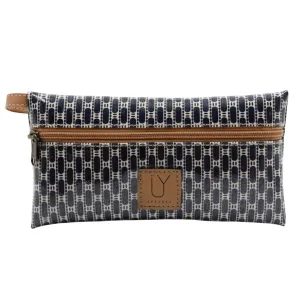 Stationery Pouch - African Tweed Navy