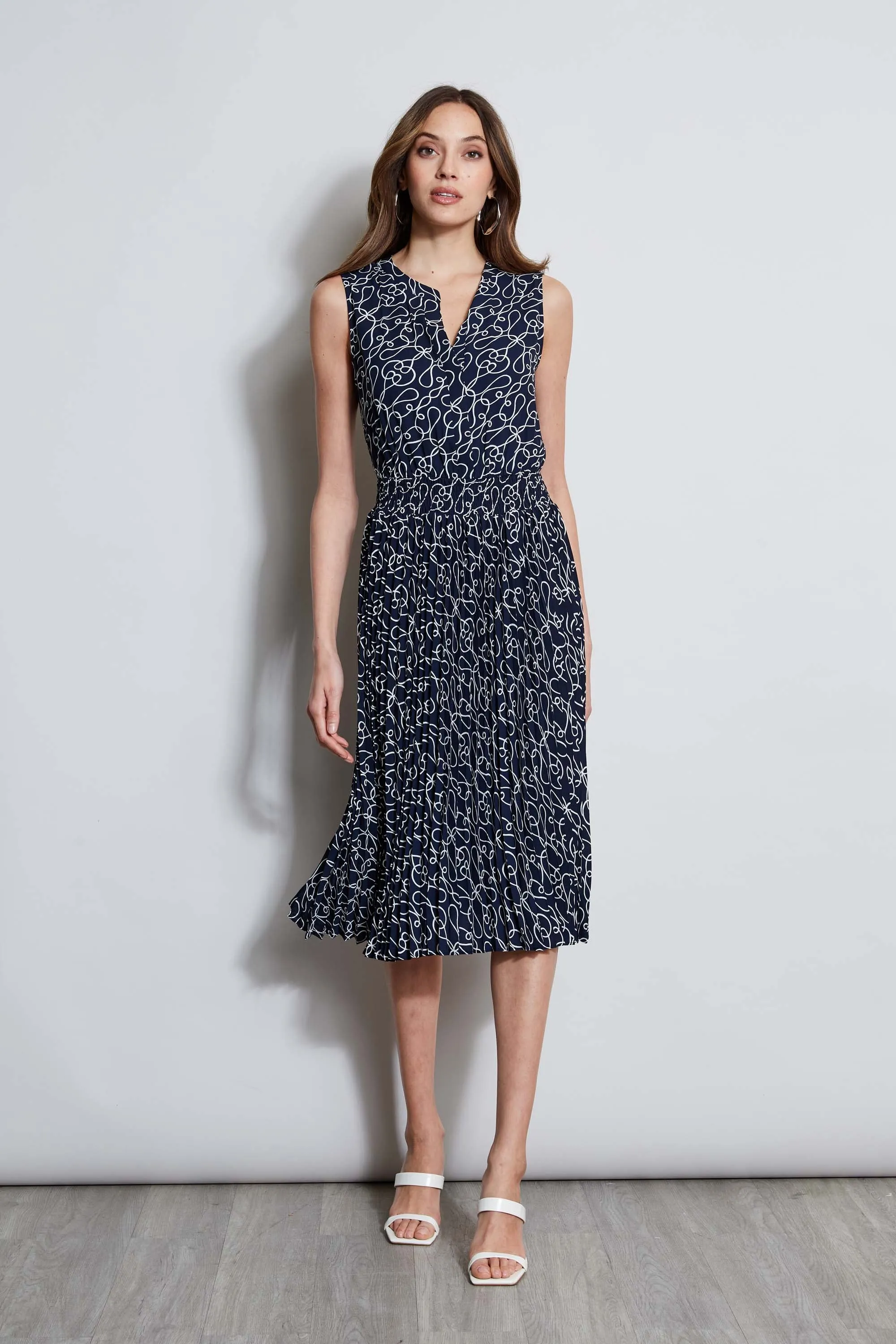 T-Tahari Knotted Dream Shirt Dress