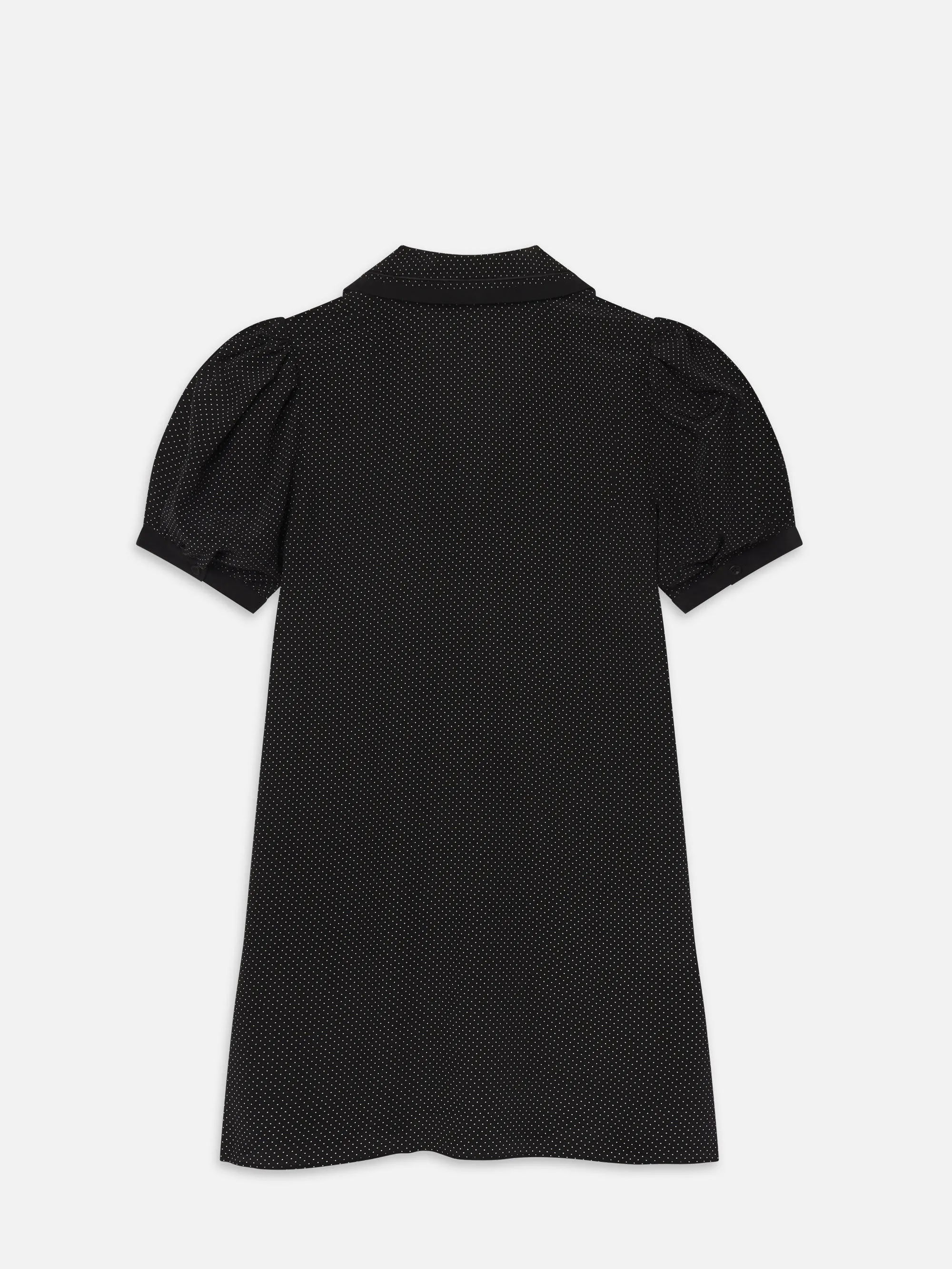 The Polka Dot Sailor Dress -- Black Multi