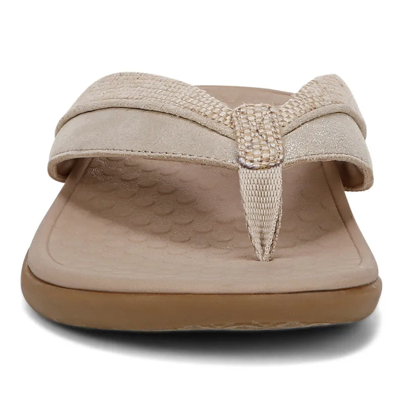 Vionic Shore Sandals - Natural Gold Leather