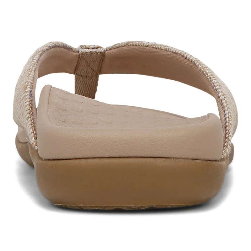 Vionic Shore Sandals - Natural Gold Leather