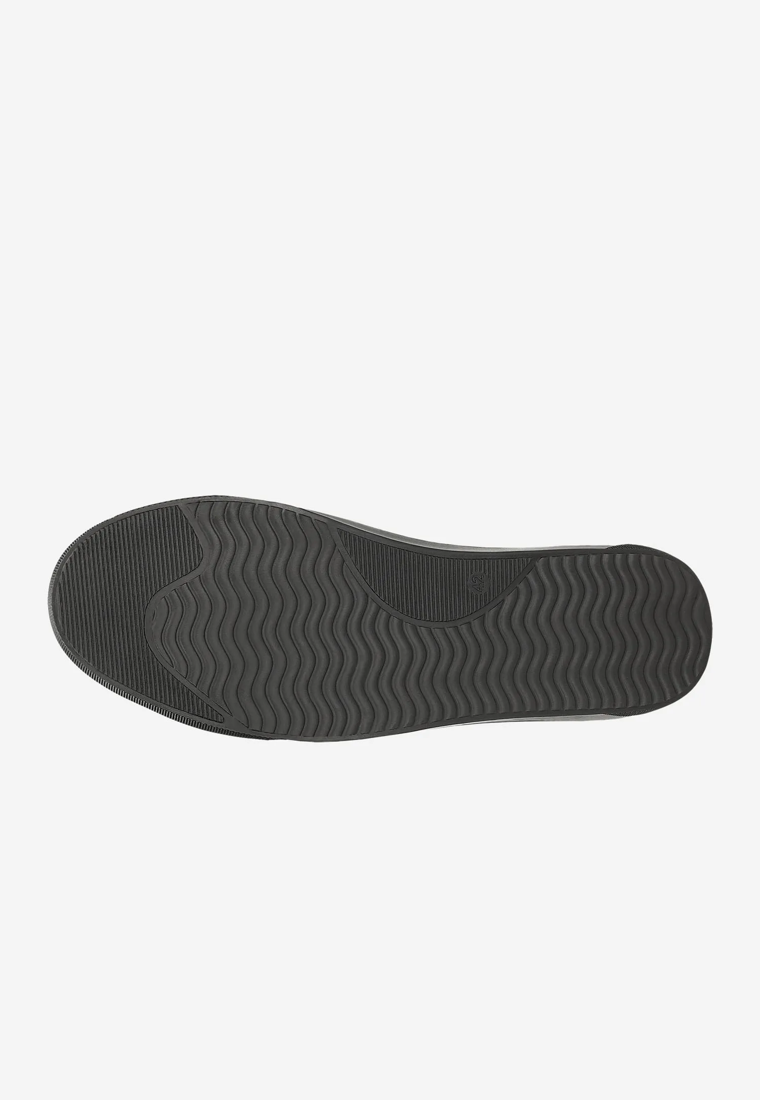 Wojas Men's Black Leather Sneakers | 1017071