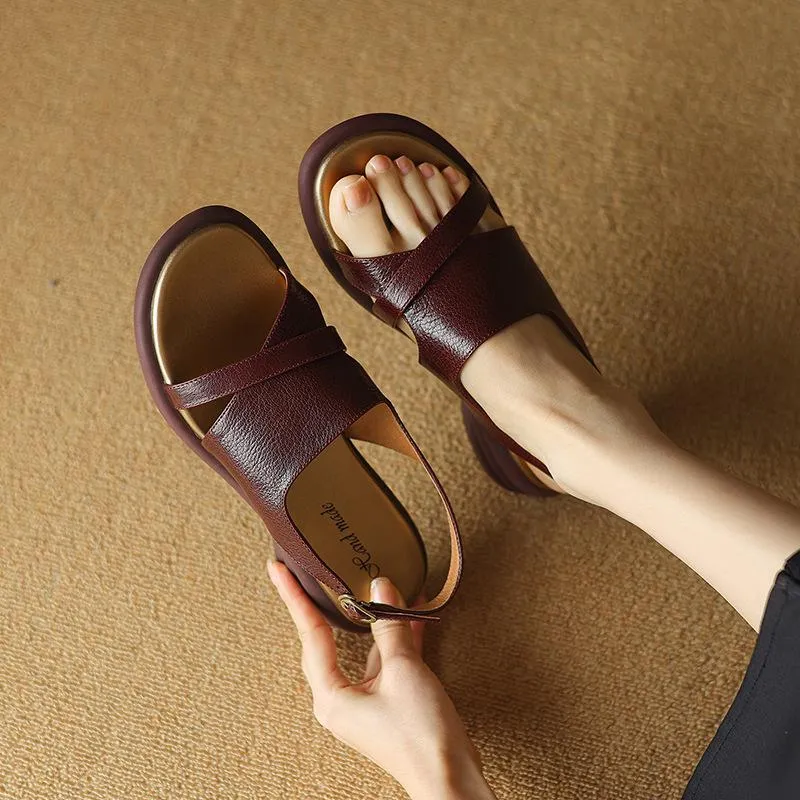 Women's Comfortable Genuine Leather Casual Sandals